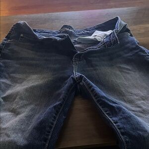 Signature by Levi Strauss Dark Blue Straight Leg Jeans